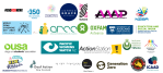 Logos of organisations signing on, including Action Station, 350 Aotearoa, Outline Aotearoa, disabled Persons Assembly, NZ International Students association and others. Full list is in link at bottom of this media release